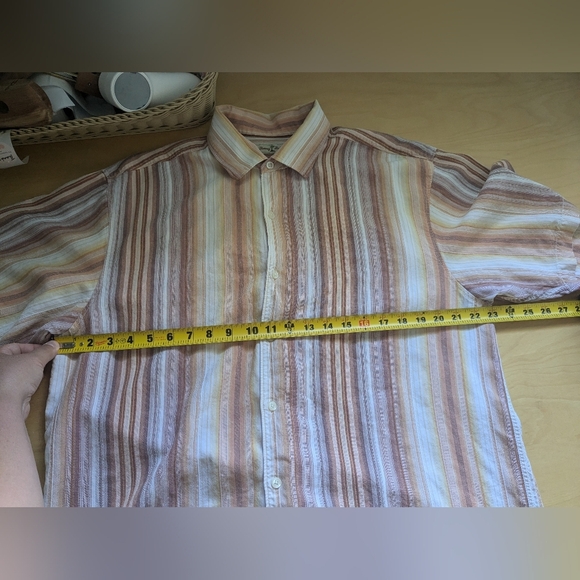 TOMMY BAHAMA Stripes Casual Buttons Down Men Shirt Size L 70' Style And Colors - Picture 7 of 8